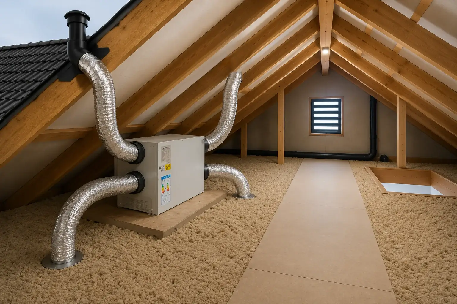 Villaclim23 installée dans des combles perdus